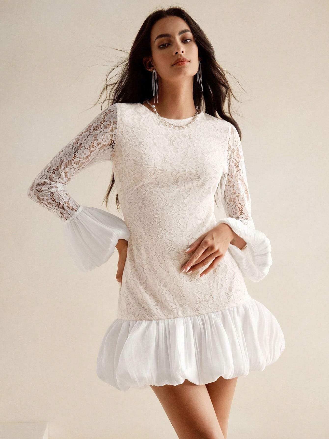 Get ready to turn heads in our Timeless Elegance dress! With delicate vintage lace and a flattering mid-length cut, this dress exudes elegance and sophistication. Perfect for any occasion, you'll feel confident and stylish in this classic piece. (No need for a time-turner to achieve timeless style!)