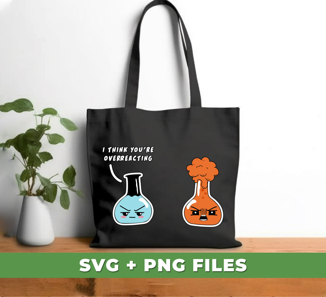 Our I Think You're Overreacting, Overreactive, Bomb Chemistry Digital Files, Png Sublimation set is ideal for all your DIY crafting needs. Containing 5 digital files with interchangeable sublimations colors, you'll be able to easily execute your designs in the highest quality PNG format.