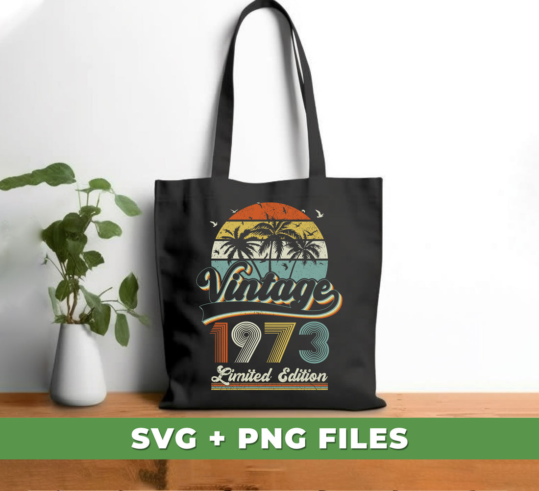 Celebrate your special moment with this limited edition Vintage 1973, Birthday 1973, Retro Birthday, Digital Files, and Png Sublimation package. Perfect for special occasions, these high-quality digital designs are sure to deliver an unforgettable experience.