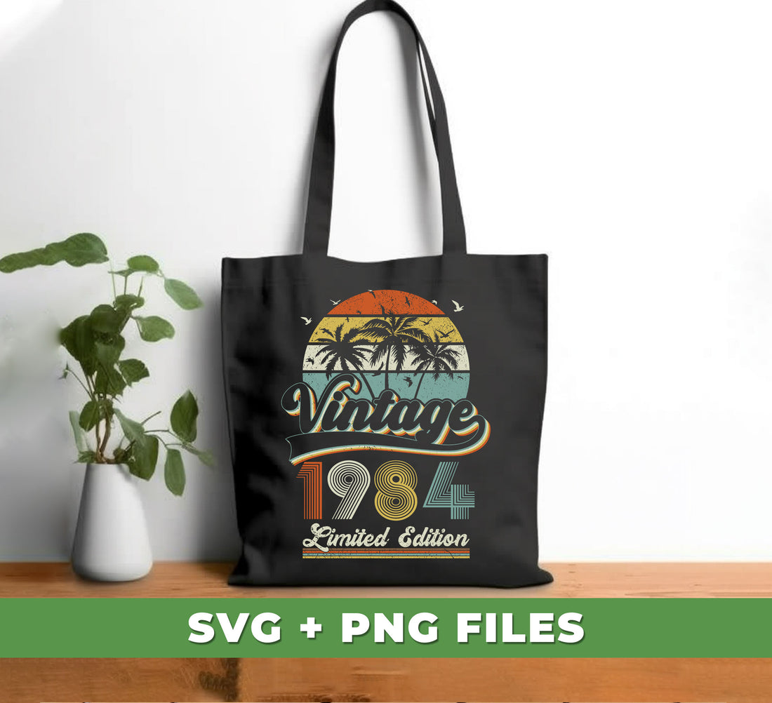 Celebrate your special day with this limited edition Retro Birthday set, featuring vintage 1984 graphics, digital files, and png sublimation. Our artisans have carefully crafted these pieces to bring the 1984 style to life. Get the perfect gift for yourself or someone special.