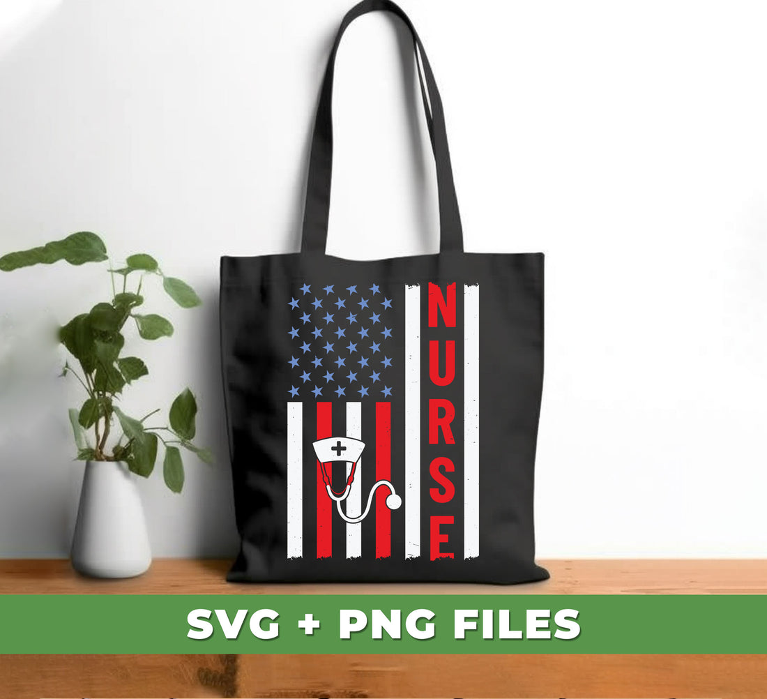Show your Nurse pride with this collection of digital files. Featuring America Flag, Nurse Lover, America Nurse, and My Nurse designs in Png Sublimation, these files will help you create a one-of-a-kind project.