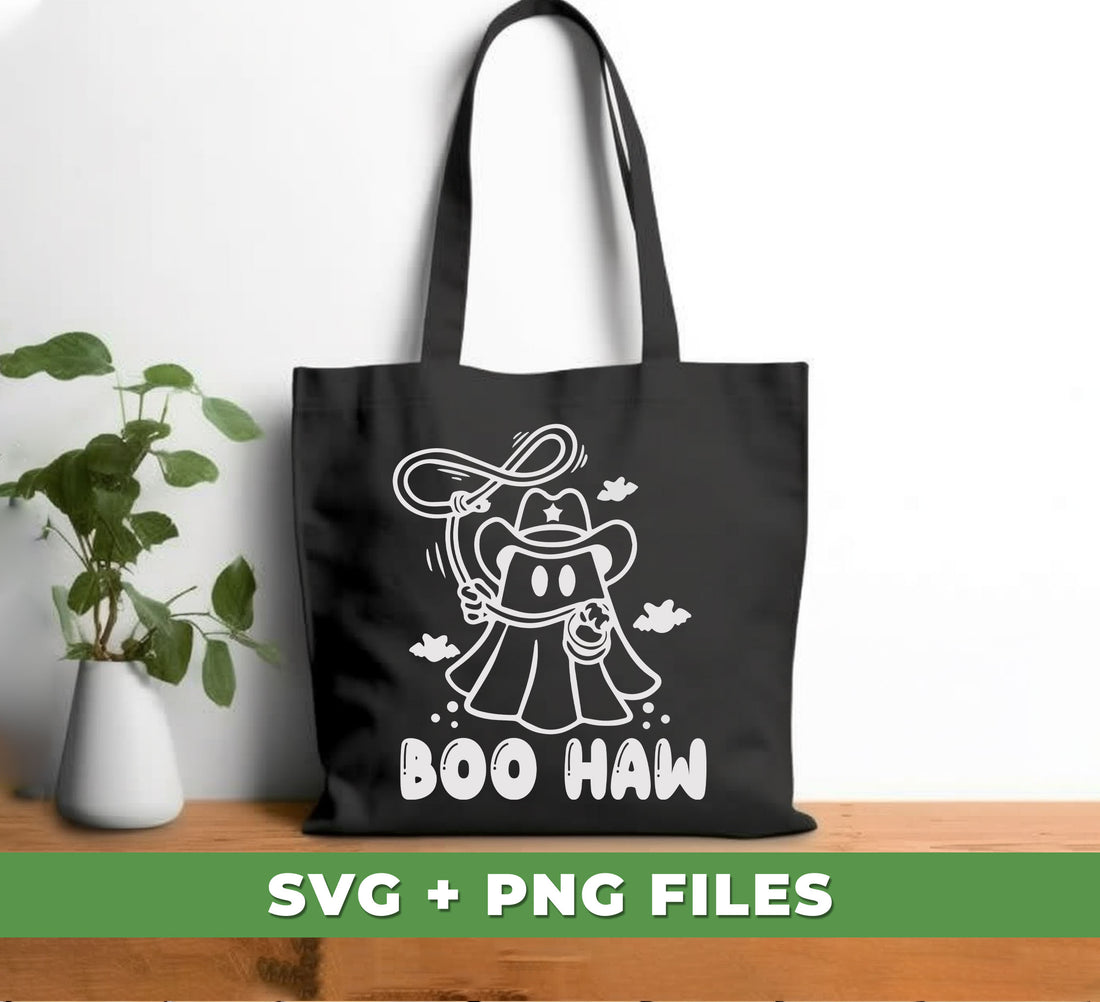 This digital product includes 5 digital files with the designs of Boo Haw, Cowboy Boo, Cowgirl Boo, and Funny Boo. All the files have a clear and high quality PNG sublimation. It's an ideal design for home decorations, t-shirts, mugs, bags, and more.