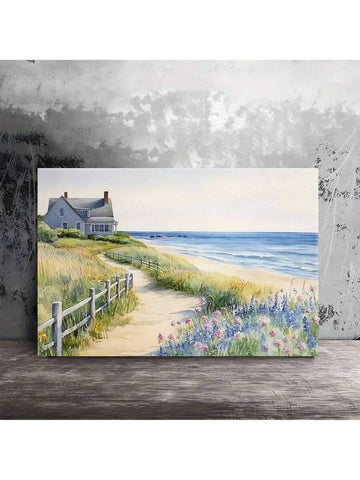 Bring coastal serenity into your home with this stunning framed landscape art. Featuring soft ocean waves and rolling sand dunes, this piece captures the peaceful essence of a beach getaway. The calming blues and warm sandy tones create a soothing atmosphere perfect for any room—living room, bedroom, or gallery wall. Quality framing ensures durability and a polished look that complements modern and traditional décor alike. 