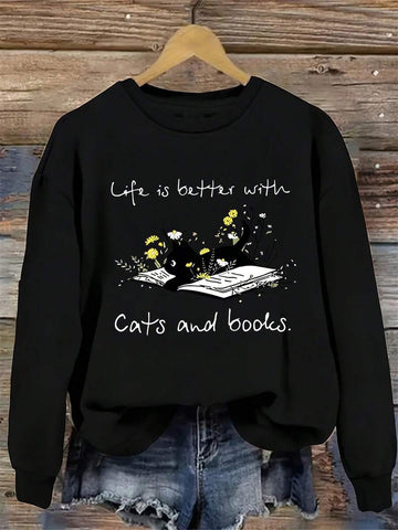 Stay cozy and on-trend with this playful letter print sweatshirt designed for effortless style. Featuring a classic round neckline and relaxed long sleeves, it's the perfect layering piece for autumn and spring adventures. The bold graphic print adds personality to any casual outfit, while the soft fabric keeps you comfortable all day long. Whether you're running errands or hanging with friends, this sweatshirt delivers that laid-back vibe with a modern twist. A wardrobe essential that works as hard as you 