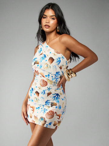 Get ready to turn heads with our Trendy Asymmetric One-Shoulder Bodycon Mini Dress. With its unique one-shoulder design and figure-flattering bodycon fit, this dress will elevate your chic style game. Perfect for a night out or special event, it's the ultimate fashion statement. Don't miss out!