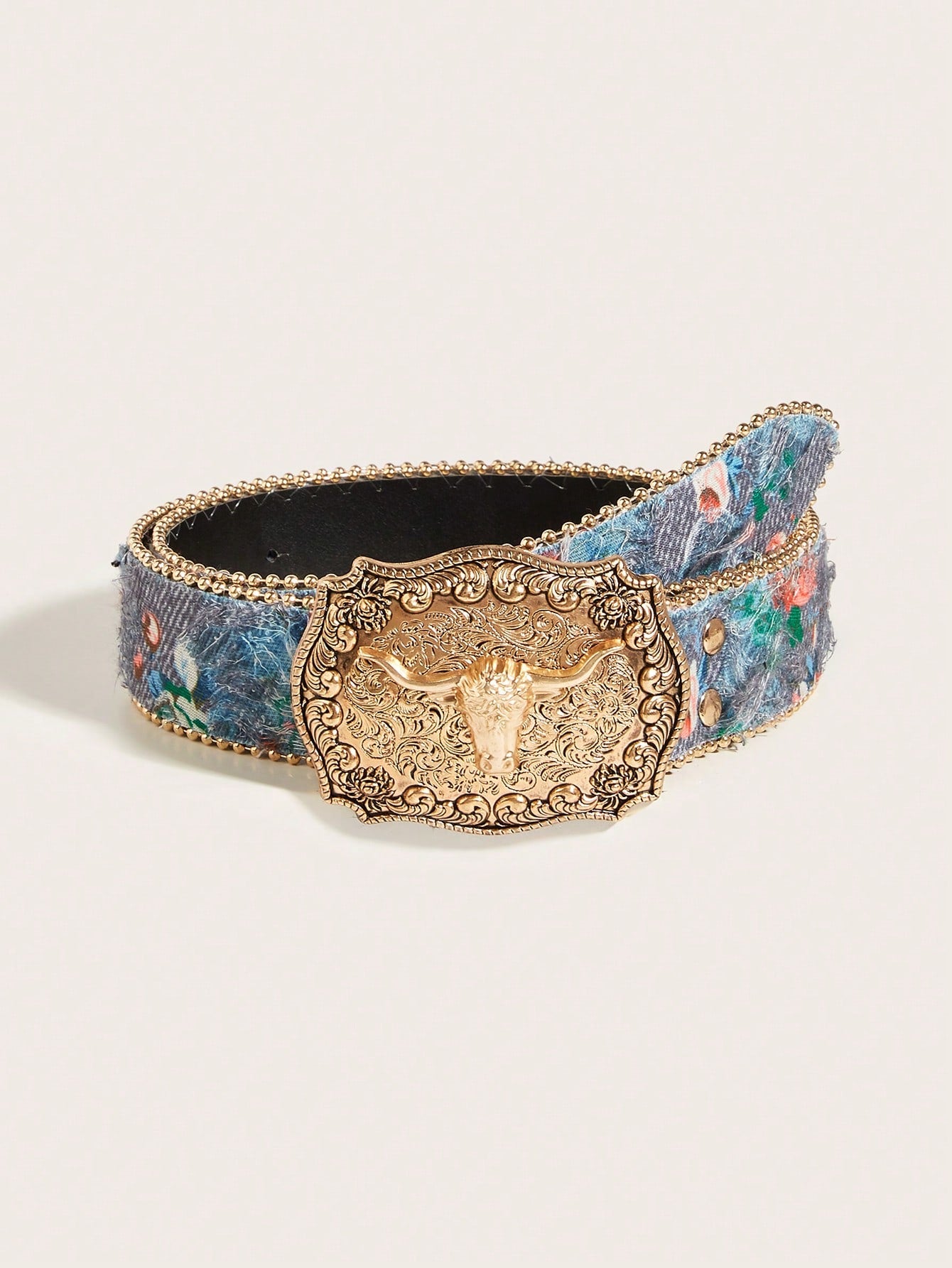 This versatile accessory, the Trendy Blue Bull Denim Print PU Leather Belt, is the perfect addition to any casual outfit. Made with high-quality materials, this stylish belt adds a trendy touch to your look while providing a secure and comfortable fit. Perfect for everyday wear, elevate your style with this must-have accessory.
