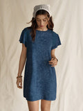 Step into summer with this playful blue cowgirl crop mini dress, designed to keep you cool and stylish. Its vibrant hue and flirty cut make it the perfect choice for sunny days and lively nights. Whether you're heading to a festival or a casual outing, this dress adds a fun, fresh twist to your wardrobe. Embrace your inner cowgirl and turn heads wherever you go!