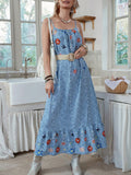 Step into summer with this playful long dress featuring a trendy circular print that adds a fun twist to your wardrobe. Its flowing design keeps you cool and comfortable, making it the perfect choice for sunny days and casual outings. Embrace effortless style and let your outfit do the talking wherever you go!