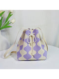 This trendy color-blocking crochet cross body bag is the perfect Mother's Day gift for mommy's essentials. With its eye-catching design and practical size, it's both stylish and functional. Keep all your essentials organized and easily accessible while on the go. Treat yourself or surprise your mom with this must-have accessory!