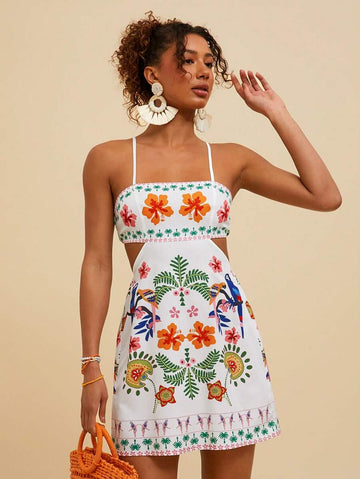 Exude Youthful Sophistication in Our Trendy Cutout Waist Spaghetti Strap Mini Dress!

Experience the breathtaking fusion of high-street energy and sharp, modern minimalist tailoring. This stunning cutout mini dress is meticulously designed for the woman who values a high-fashion, "quiet luxury" approach to sun-drenched dressing—the ultimate centerpiece for prestigious beach club events, exclusive summer festivals, and high-authority resort gatherings.

Iconic Cutout Waist Artistry: Featuring masterfully cur