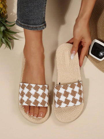 Step into comfort with these trendy embroidered slide sandals! Waterproof and versatile, these playful slippers are perfect for splashing through shower puddles or lounging around the house. The flat design offers easy slip-on convenience while the embroidered details add a splash of personality to your casual footwear collection. Your feet will thank you!