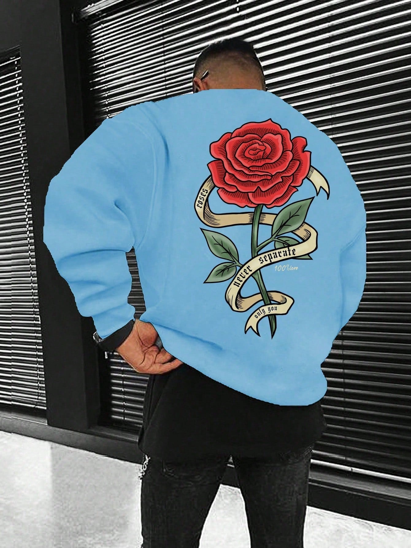 Add some flair to your wardrobe with this uniquely designed sweatshirt. The trendy drop shoulder cut and vibrant floral letter graphic will make you stand out in any crowd. Available for men, this sweatshirt is the perfect mix of fashion and comfort. Stay trendy, stay comfortable, stay you!