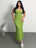 Get ready to turn heads with this playful summer duo! The Trendy Green Hollow Out Casual Elegance set features breezy beachside pants and a flirty slip dress, perfect for sun-soaked days and warm nights. The hollow-out details add a hint of allure while keeping things fresh and cool. Whether strolling the boardwalk or sipping cocktails by the shore, this vibrant green ensemble blends comfort and style effortlessly. Embrace carefree vibes with a look that’s as fun as your summer plans!