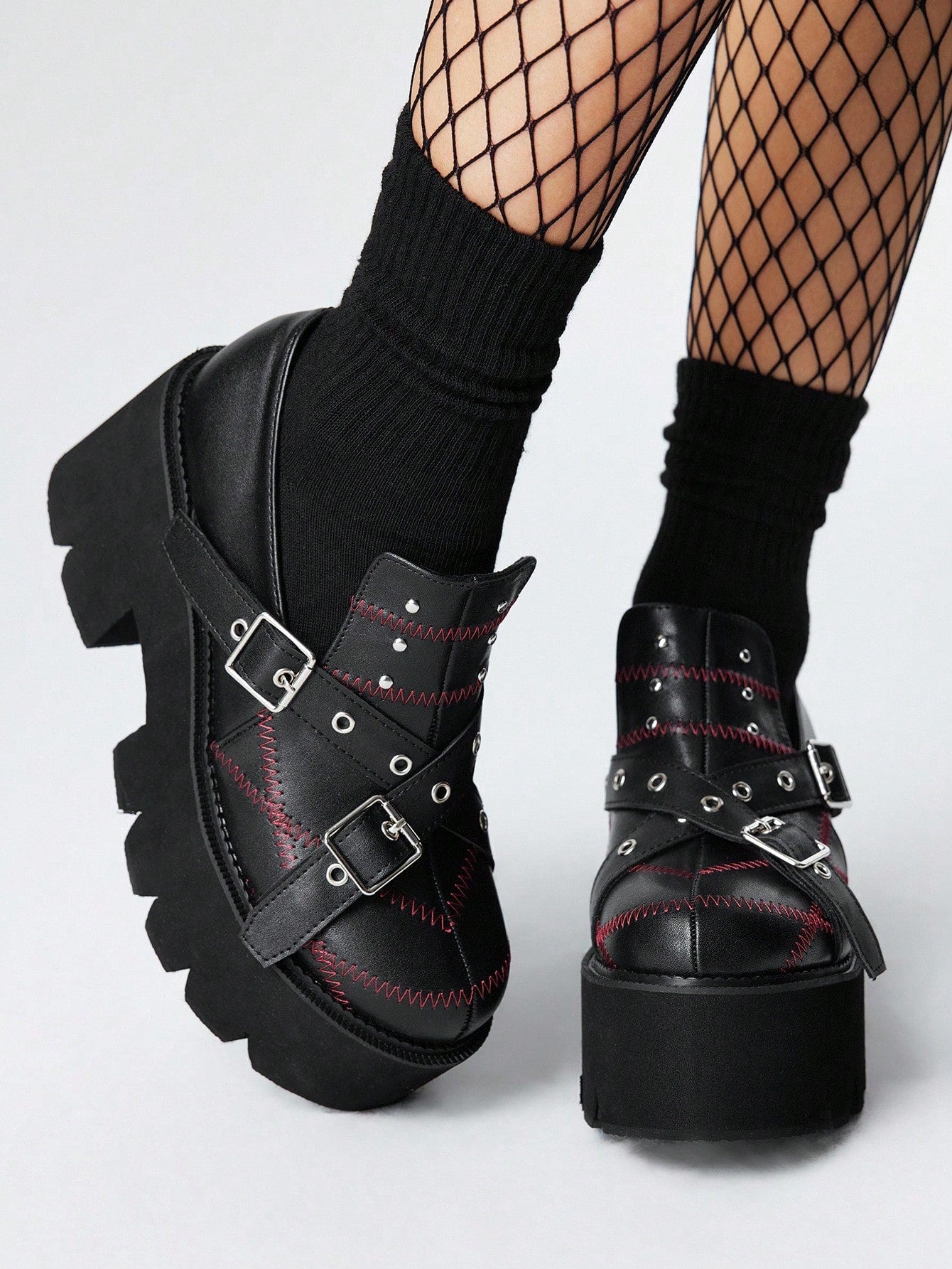 Step up your style game with these Trendy Grunge Punk Platform Wedge Heels! Designed as fashionable slip-on loafers, they bring bold height and edgy flair to any outfit. The chunky wedge platform offers both comfort and attitude, perfect for unleashing your inner rebel while staying comfy all day. Whether you’re hitting a concert or just want to rock a standout look, these heels are your go-to for effortless cool.