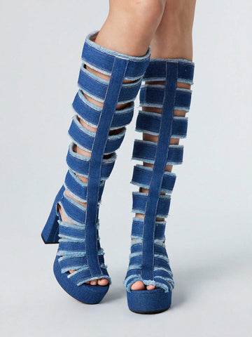 Step into spring and summer with these Trendy Kawaii Open-Toe High Heel Boots in a vibrant blue! Perfect for adding a playful pop of color to any outfit, these boots combine cute charm with stylish flair. The open-toe design keeps your feet cool while the high heels elevate your look for any occasion. Embrace fun fashion and stand out with every step you take!