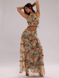 Make a bold statement this season with our Leopard Print Halter Neck Ruffled Backless Suit. Featuring a striking leopard pattern and flattering halter neckline, this piece combines edge with elegance. The delicate ruffled detailing adds movement and dimension, while the backless design offers a daring, sophisticated look. Perfect for beach getaways, poolside moments, or turning heads at evening parties.