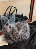 Add a wild touch to your outfit with this Trendy Leopard Spot Fluffy Crossbody Bag. Cozy and cute, it’s the perfect companion for fall and winter adventures, keeping your essentials close while adding a fun, furry flair to your look. Lightweight and easy to carry, it’s ready to accompany you on chilly days with style and sass.