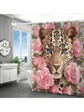 Add a splash of wild charm and floral fun to your bathroom with this Trendy Leopard and Pink Roses Shower Curtain. Waterproof and machine washable, it’s as practical as it is playful. Complete with matching hooks, this curtain brightens your space while keeping water where it belongs. Easy to clean and irresistibly stylish, it’s the perfect way to freshen up your daily routine.