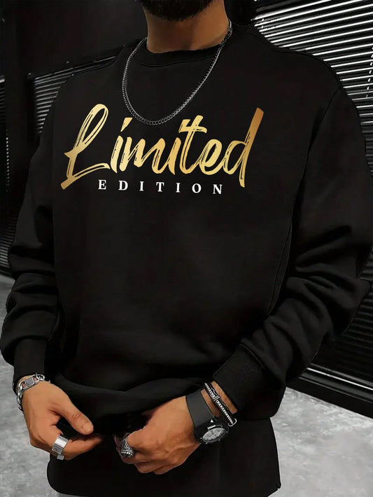 This trendy sweatshirt for men combines style and comfort with its trendy letter graphic design. Made with high-quality materials, it is perfect for everyday wear and provides both warmth and fashion. Stay on trend and comfortable with this versatile sweatshirt.