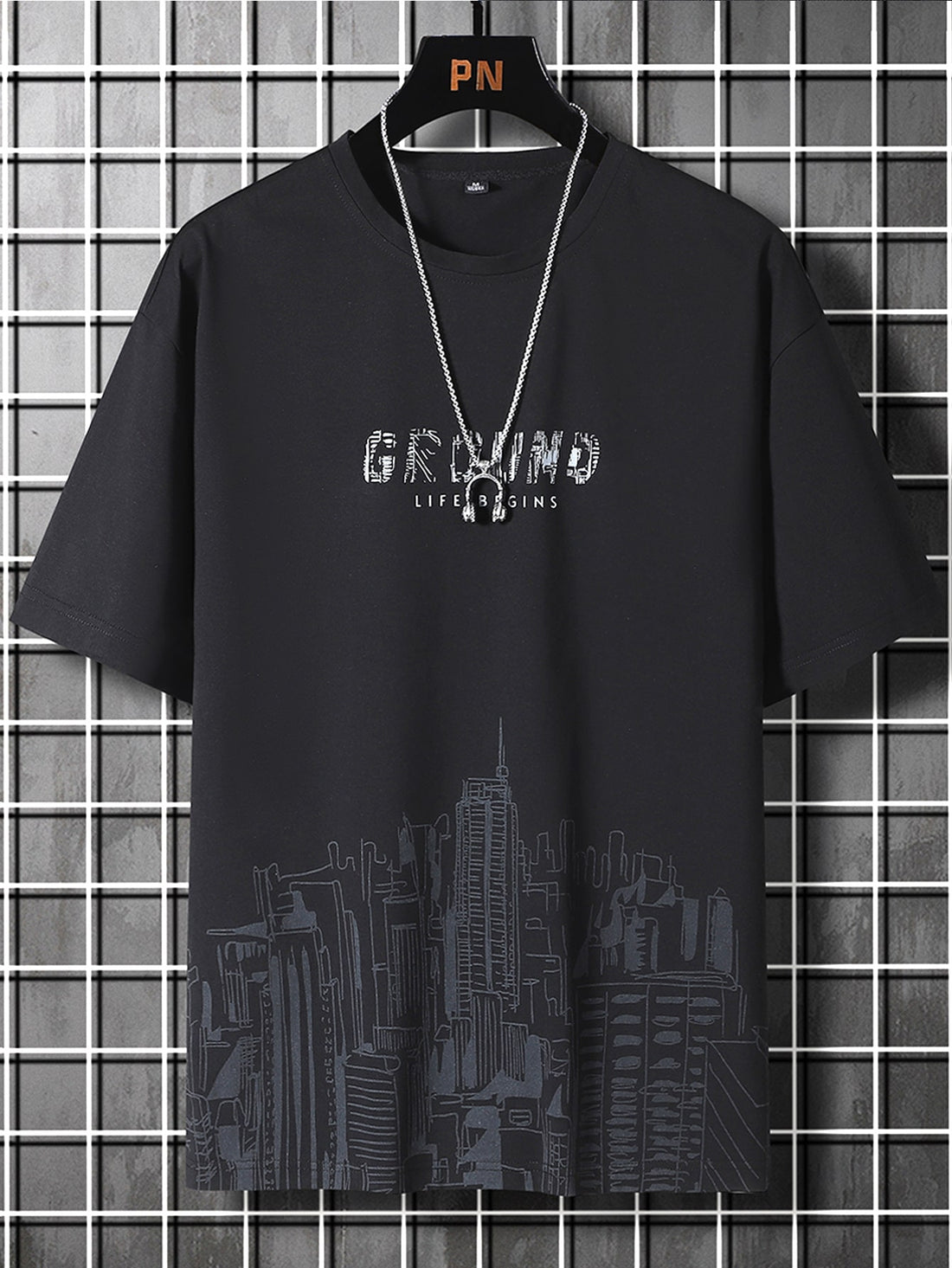 Stand out from the crowd with our Trendy Letter Print Casual Short Sleeve Tee for Men! This statement piece is perfect for both casual hangouts and going out on the town. Its unique design and comfortable fit make it the ideal gift for any stylish man in your life. Don't miss out on this must-have item!