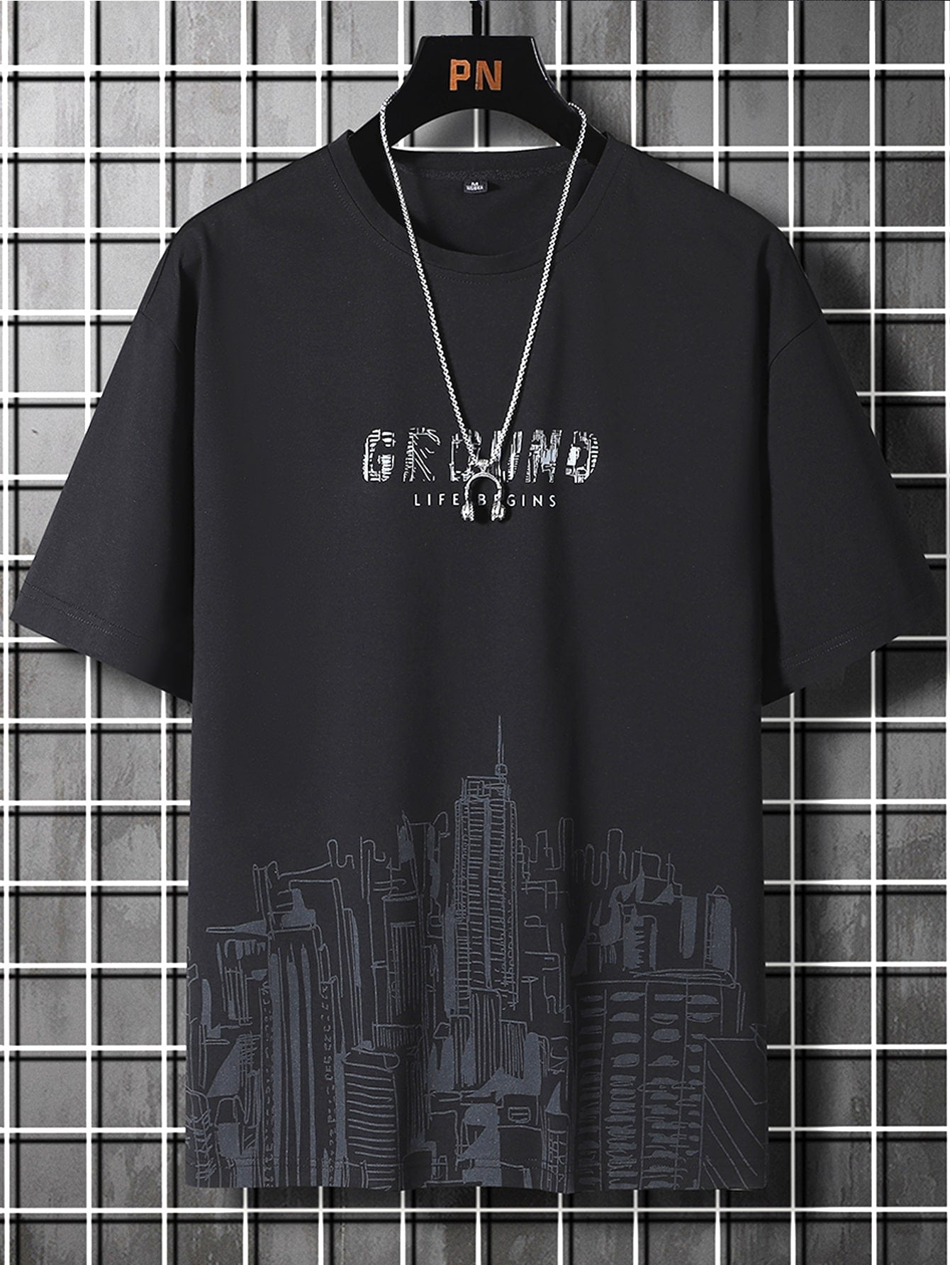 Stand out from the crowd with our Trendy Letter Print Casual Short Sleeve Tee for Men! This statement piece is perfect for both casual hangouts and going out on the town. Its unique design and comfortable fit make it the ideal gift for any stylish man in your life. Don't miss out on this must-have item!