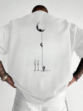 Exude Urban Sophistication in Our Trendy Men's Printed Loose Short Sleeve T-Shirt!

Experience the perfect fusion of relaxed street-style aesthetics and sharp, modern tailoring. This stunning printed t-shirt is meticulously designed for the man who values a high-fashion, architectural take on casual wear—the ultimate centerpiece for sun-drenched summer city strolls, weekend beach escapes, and effortless social gatherings.

Bold Graphic Print Artistry: Featuring a masterfully curated, high-contrast print, th