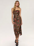 Turn heads with this playful mesh tube dress featuring a bold leopard and floral print. The lightweight, breathable fabric keeps you cool, while the adjustable drawstring hem lets you customize your look from chic to flirty. Perfect for sunny days or nights out, this dress combines wild patterns with feminine flair for effortless style.