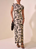 Step into fun with this Trendy Mesh Sheer Brown Polka Dot Cow Print Long Dress! Perfect for summer festivals or casual outings, its breezy mesh fabric keeps you cool while the playful cow print and polka dots turn heads. The long, flowing design adds effortless charm and lets you embrace every sunny moment in style.