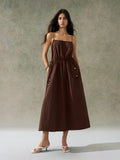 Step into the spotlight with this Trendy Minimalist Brown Suspender Dress! Perfect for festivals, parties, or rocking your back-to-school look, its sleek design pairs effortlessly with your favorite tees or blouses. Lightweight and comfy, it lets you dance, laugh, and explore all day long while keeping your style effortlessly cool and playful.