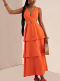 Step into sunny vibes with this playful orange summer dress, featuring a flirty hollow-out waist that adds a breezy touch. The criss-cross back design keeps things fun and fresh, perfect for capturing vacation moments or casual days out. Bright, bold, and effortlessly stylish—this dress is your new go-to for warm-weather adventures.