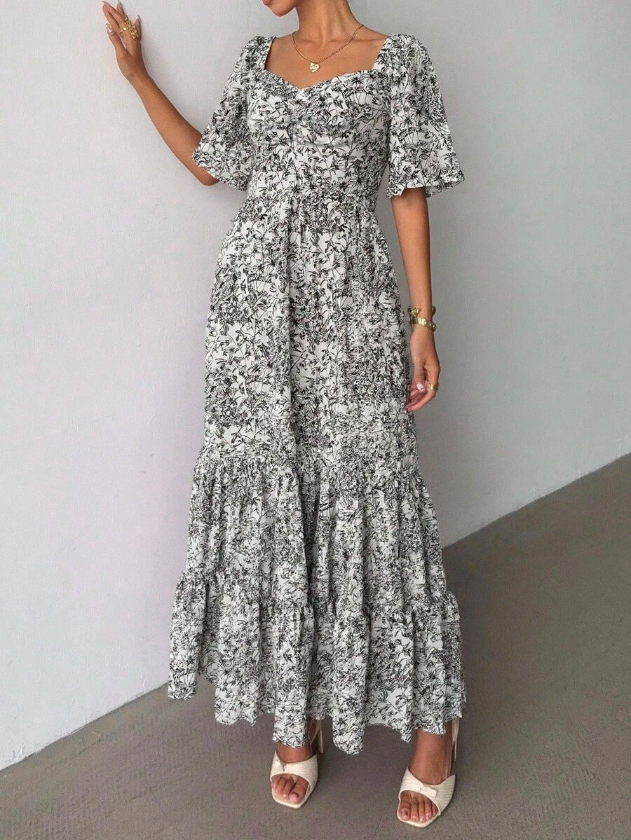 Step into sunshine with this Trendy Pink Floral Maxi Dress, perfect for summer festivals and beach getaways. Its flowing silhouette and vibrant floral print bring playful charm and effortless comfort, making every sunny moment feel like a celebration. Whether dancing under festival lights or strolling along the shore, this dress adds a splash of joy to your summer wardrobe.