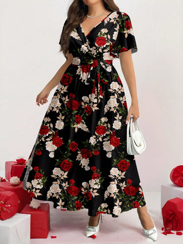 Embrace cozy vibes with this trendy plus size floral dress, perfect for autumn and winter days. Its playful boho design brings beachy charm to cooler seasons, making it a versatile choice for casual outings or relaxed weekends. Soft, flowing fabric ensures comfort while the vibrant floral pattern adds a cheerful touch to your wardrobe. Step out in style and feel fabulous no matter the weather!