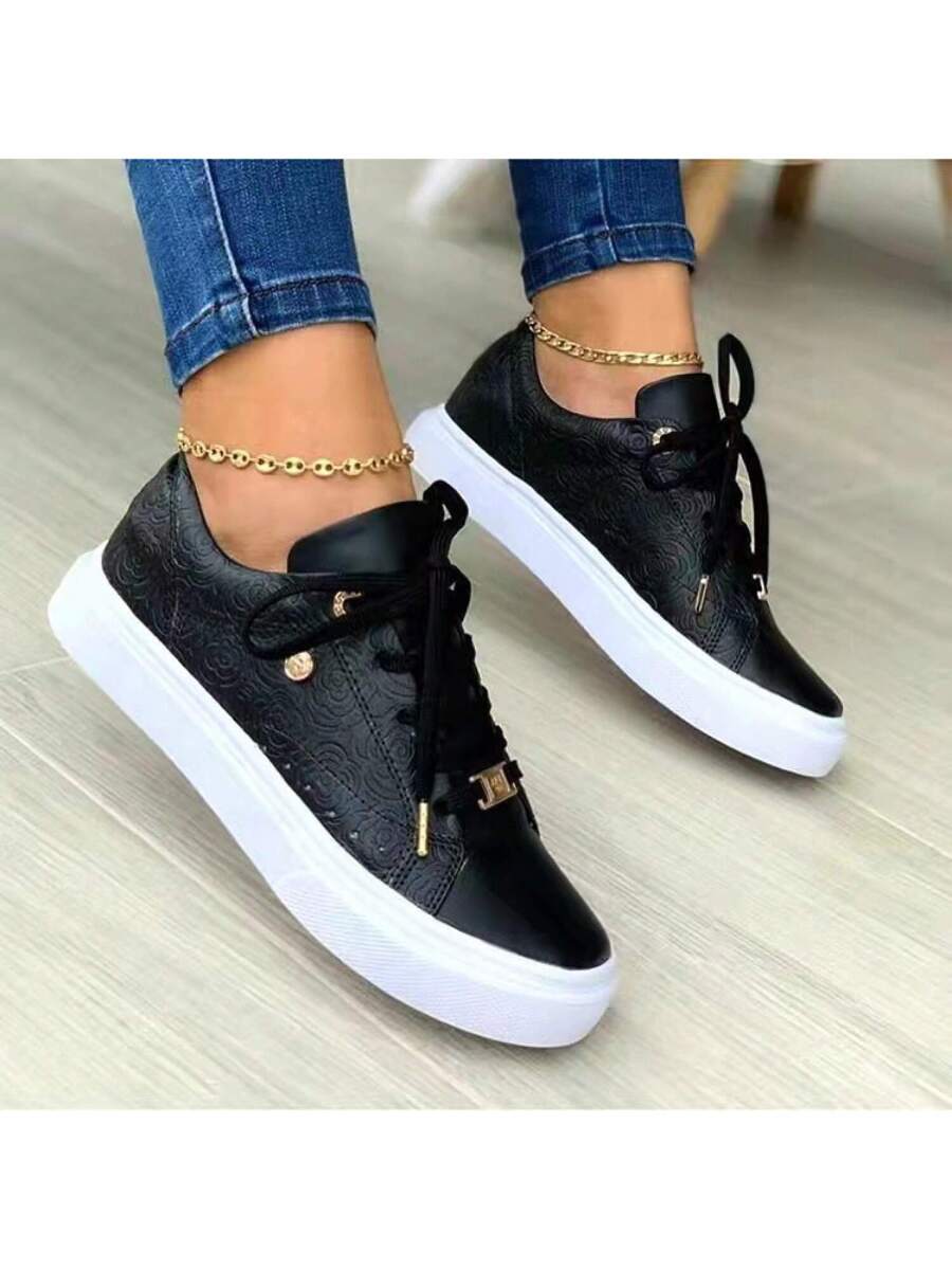 Step out in style and comfort with these trendy plus size chunky sole women's shoes. Designed to give you a bold look while keeping your feet cozy all day, they’re perfect for adding a fun, fashionable edge to any outfit. Whether you’re hitting the streets or just lounging, these shoes bring the perfect mix of flair and support to your wardrobe.