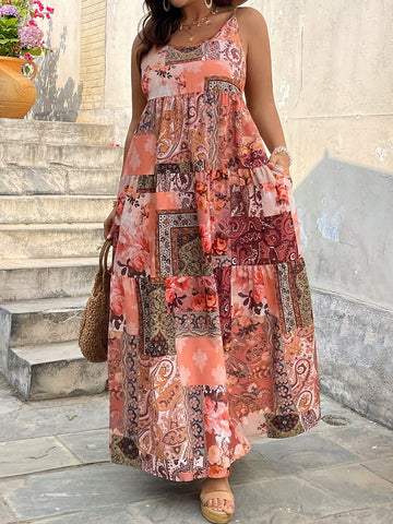 Effortlessly slay the summer season with our Trendy Plus Size Patchwork Spaghetti Strap Dress! This dress combines bold patchwork design with a flattering spaghetti strap style, making it the perfect choice for a stylish and carefree summer look. With its playful and unique design, you'll stand out from the crowd and make a statement wherever you go!