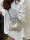 Expertly crafted from high-quality materials, the Trendy Shoulder Bag is the perfect accessory for any fashion-forward individual. Its versatile design allows it to be worn as a crossbody or shoulder bag, making it both stylish and practical. Complete with a chic chain strap, this bag is sure to elevate any outfit.