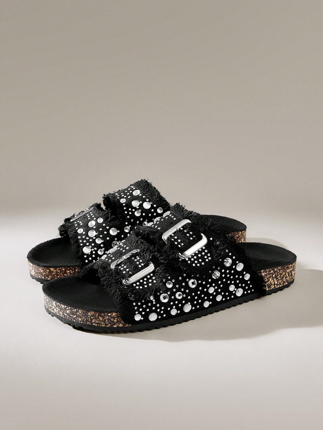 Step up your style game with these dazzling Solecia Rhinestone Brogues! These round toe flats are your new fashion BFFs, sparkling with eye-catching rhinestones that'll have everyone asking "Where'd you get those?!" Perfect for jazzing up casual outfits or dancing the night away at parties. Comfort meets glam in these versatile flats that transition effortlessly from day to night. Who says you can't sparkle AND be comfortable?