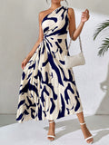 Step into summer with this trendy off-shoulder maxi dress! The unique hollow-out design adds a touch of edge and sophistication, while keeping you cool and comfortable. Perfect for any summer occasion, this dress will make heads turn.