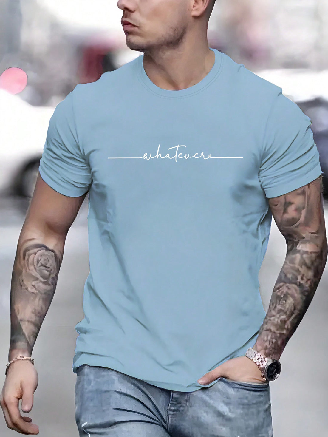 Experience summer vibes all year round with this stylish printed crewneck t-shirt for men. Perfect for casual outings or lounging by the beach, this trendy shirt will keep you looking cool and feeling comfortable. Embrace your inner trendsetter and stand out with this must-have t-shirt.