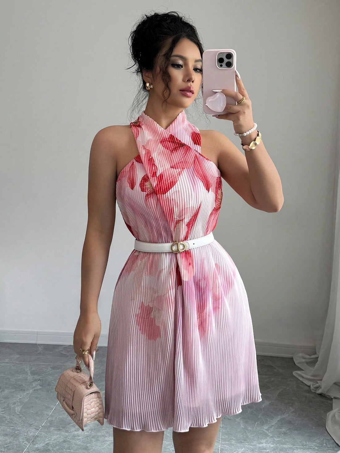 Dive into summer with this vibrant tie-dye halter beach dress that screams fun and freedom. The eye-catching print brings instant personality to your warm-weather wardrobe, while the flattering halter neckline keeps you feeling confident and chic. Perfect for beach days, poolside hangs, or casual outings, this dress transitions effortlessly from day to night. Lightweight and breezy, it's your new go-to for making a colorful splash wherever the season takes you.