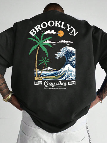 Bring vacation vibes to everyday style with this eye-catching palm tree print tee! Made for the guy who likes to keep it cool and casual, this trendy short-sleeve t-shirt adds a splash of tropical flair to any outfit. Perfect for beach days, backyard barbecues, or making your boyfriend smile on any gift-giving occasion. Who said looking good had to be complicated?