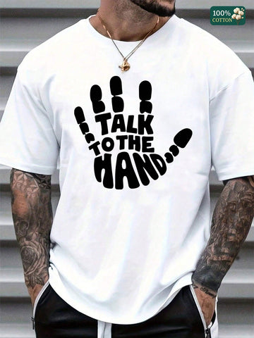 This lively unisex t-shirt features a playful hand print graphic that adds a burst of fun to your casual wardrobe. The comfy round neck design makes it effortless to wear year-round, whether you're layering or sporting it solo. Perfect for anyone who loves a stylish yet relaxed look, this tee brings a cheerful vibe to every outfit.