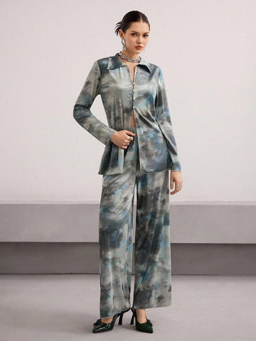 Make a statement with this vibrant tie-dye two-piece set that effortlessly blends comfort and style. The relaxed-fit top pairs perfectly with matching pants, creating a coordinated look that's ready for anything—from casual commutes to weekend hangouts. Soft, breathable fabric keeps you feeling great all day long, while the eye-catching tie-dye pattern adds that perfect pop of personality to your wardrobe. Mix, match, or wear together for instant, fuss-free fashion that lets your vibe shine through.