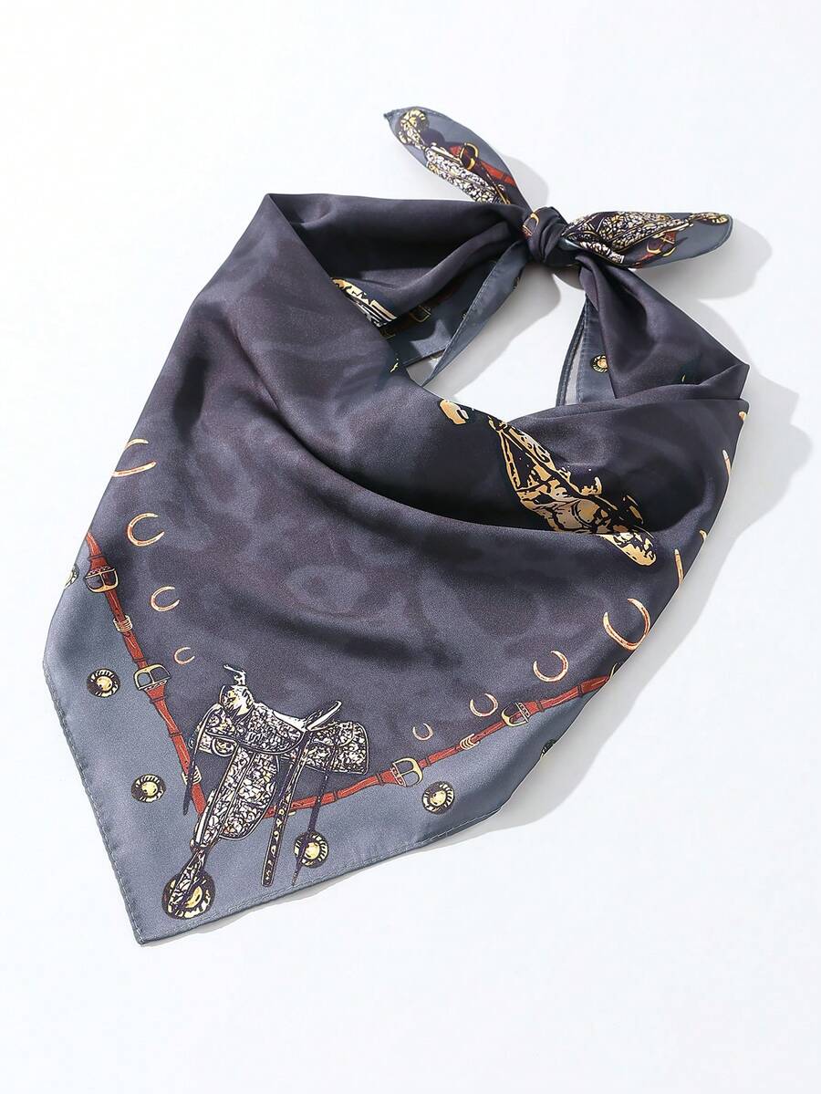 Embrace your inner cowgirl with this eye-catching bandana featuring authentic Western patterns. The vibrant cactus and horse print design brings rustic charm to any outfit, whether you're styling it as a headwrap, neck scarf, or hair accessory. Crafted for comfort and durability, this versatile piece transitions seamlessly from casual everyday wear to festival-ready looks. Perfect for adding a touch of Southwestern flair to your wardrobe.