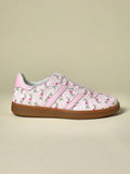 Step into style and comfort with our Trendy Floral Print Pink Sneakers! These vibrant kicks will add a pop of color to any outfit, while providing all-day comfort for your feet. Perfect for the fashion-forward woman who wants to make a statement (in a good way) with her footwear.