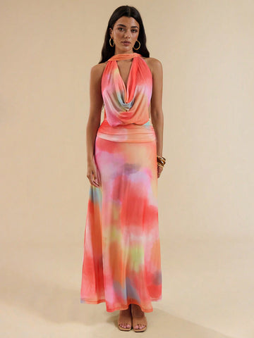 Flaunt your summer style in this flirty halter neck dress that's ready for all your warm-weather adventures! The breezy silhouette keeps you cool while turning heads at beach parties, rooftop gatherings, or casual brunches. Slip it on, add your favorite accessories, and voilà – instant summer goddess vibes without even trying!