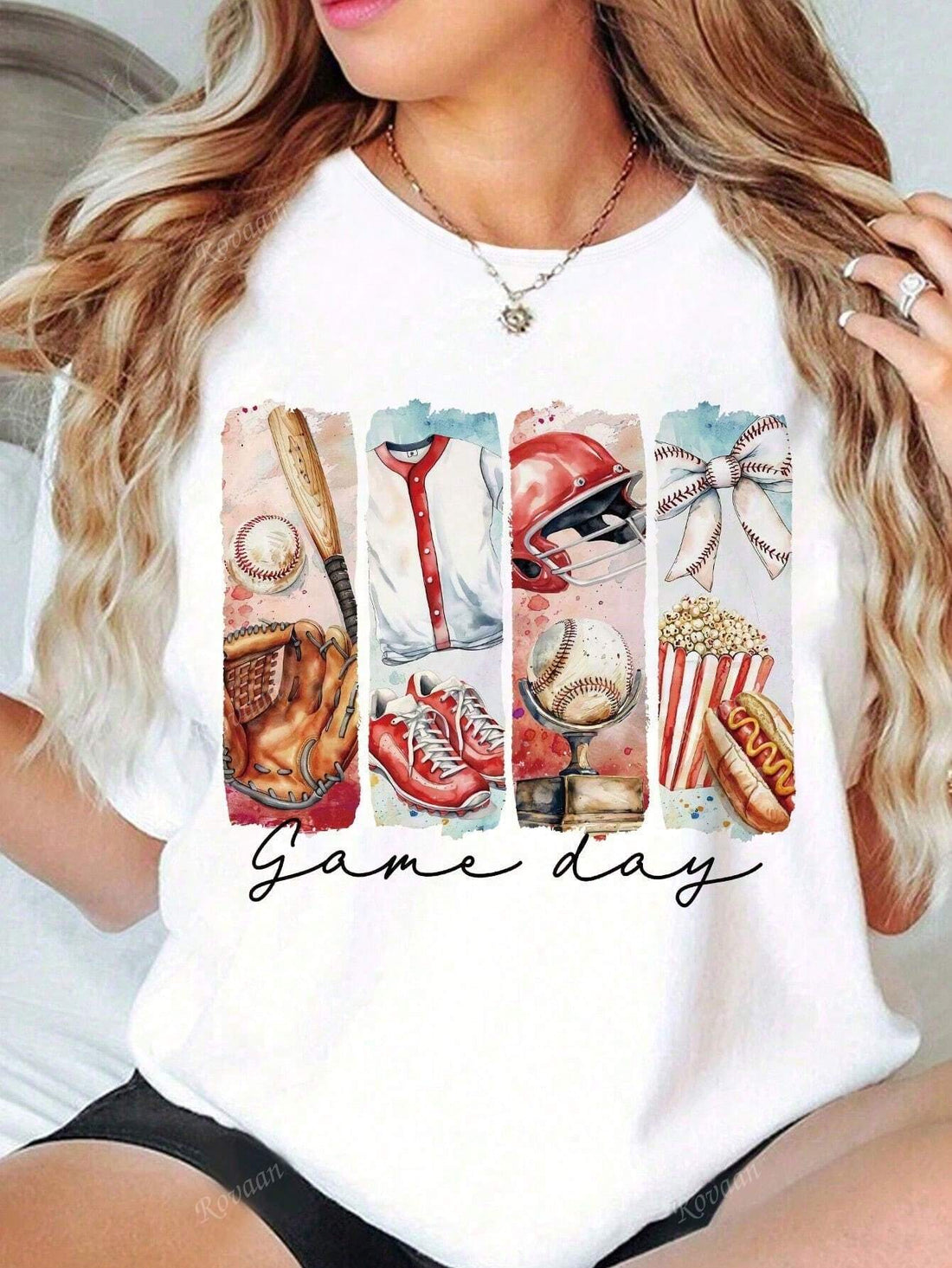 Elevate your everyday style with our trendy women's summer graphic tees! Made with a casual round neck design, these tees are perfect for match days and everyday wear. Show off your unique personality with our fun graphics and stay comfortable all day long.