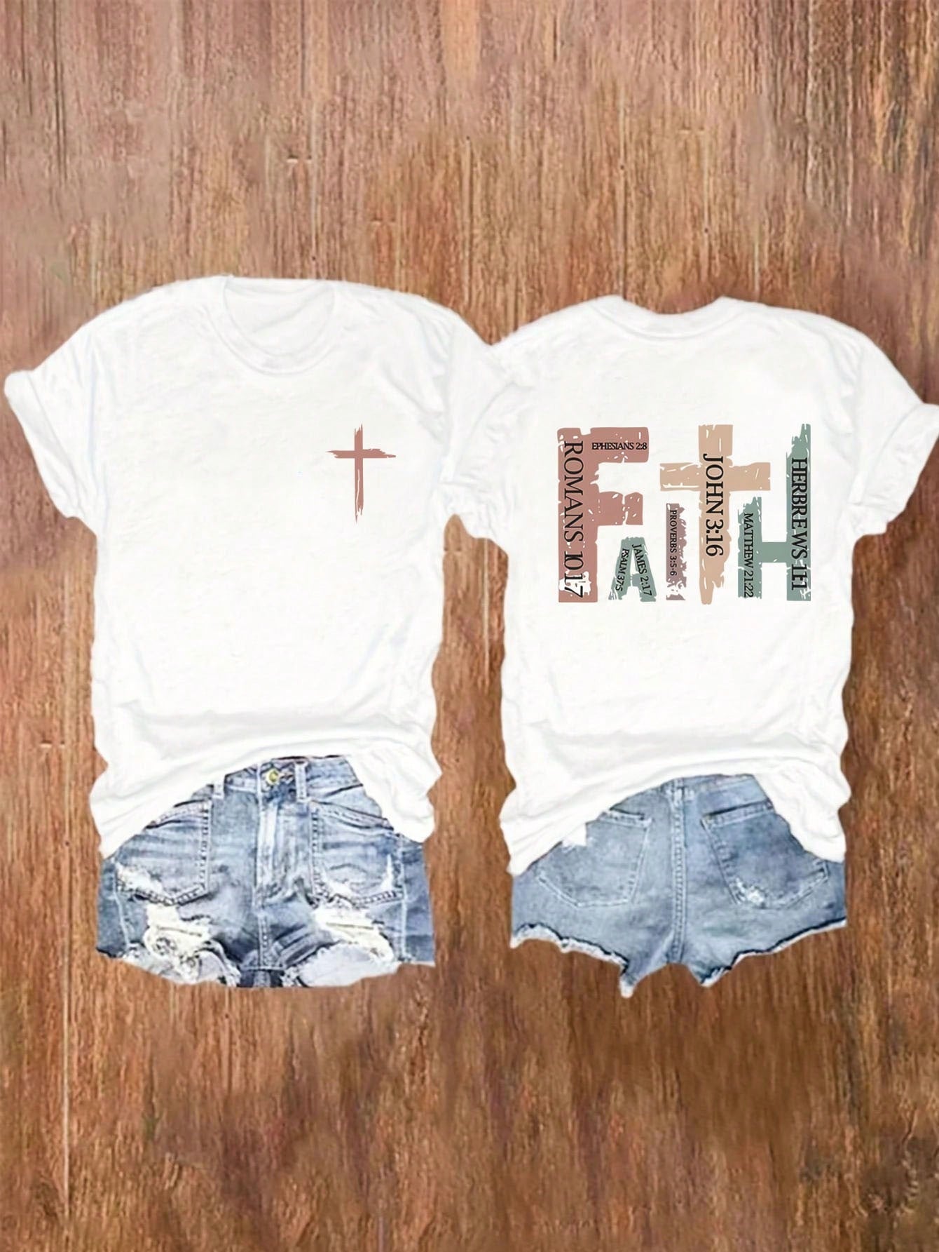 Unleash your inner fashionista with these trendy t-shirts! Perfect for any occasion, they effortlessly elevate your style and keep you comfortable. Say goodbye to boring basics and hello to effortless style with our trendy women's t-shirts.