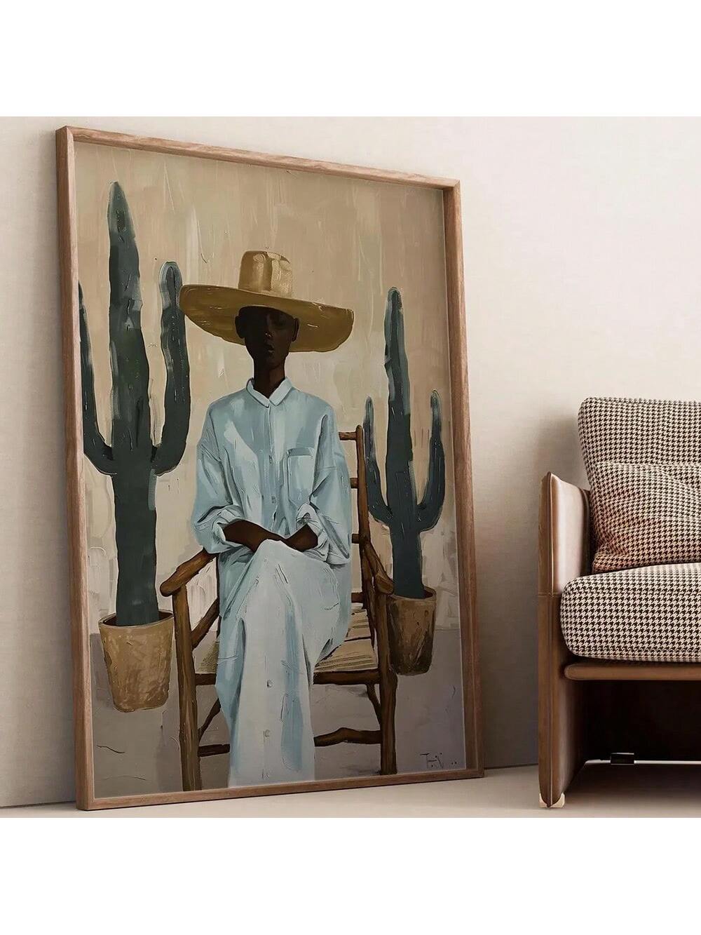 Bring a touch of the exotic to your home with Tribal Vibes: Unframed Boho African Canvas Art. Embrace the vibrant colors and bold patterns of this unique piece, perfect for adding a playful and quirky touch to any room. Elevate your home decor with this one-of-a-kind art piece.