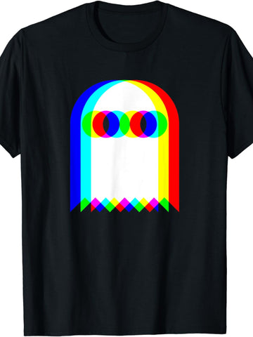 Celebrate Halloween in style with our Trippy Ghost Music Party T-Shirt. This shirt features a unique design of a dancing ghost, perfect for any Halloween party. With its comfortable fit and eye-catching design, you'll be ready to groove all night long!
