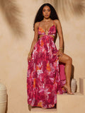 Step into sunshine with this Tropical Floral Cut-Out Maxi Dress, designed to keep you cool and stylish on your summer beach getaway. Its vibrant floral pattern and breezy cut-outs create a playful, carefree vibe perfect for sandy strolls or sunset cocktails. Lightweight and flowing, this dress moves with you, making every moment feel like a tropical escape.